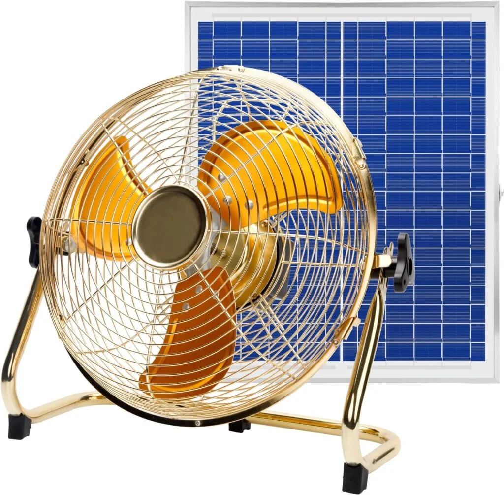 best solar-powered camping fan