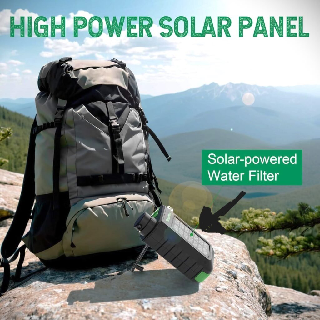 Solar Water Purifiers[Electric Portable Water Purifier]: Clean H2O Anywhere You Go 