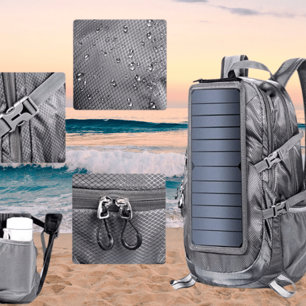 best Solar Backpack for beach camping