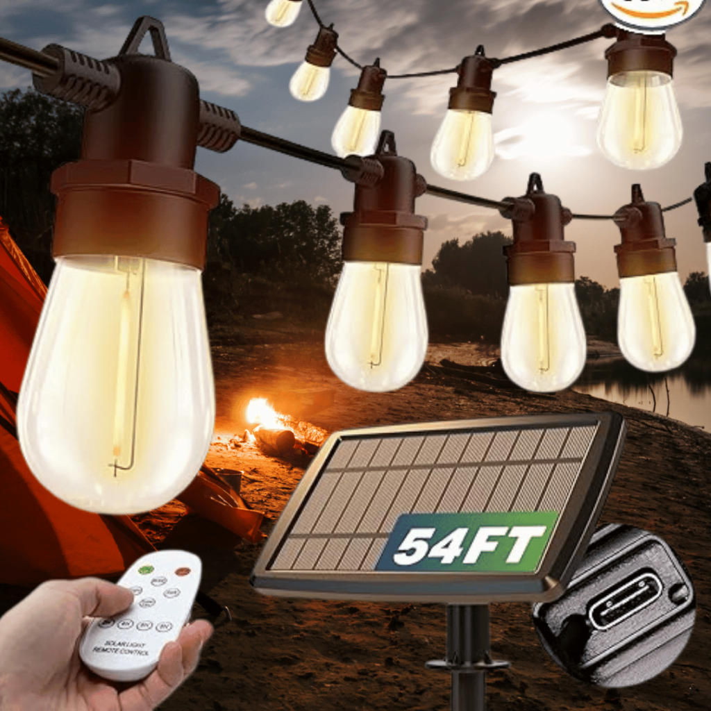  best Solar-Powered 
 camping String Lights