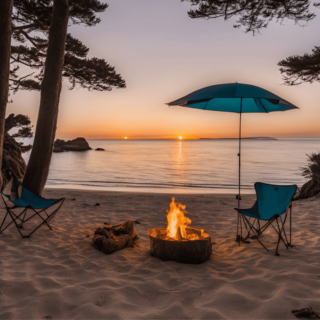 beach camping