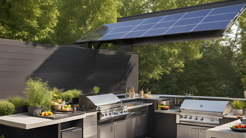 solar powered outdoor kitchen 