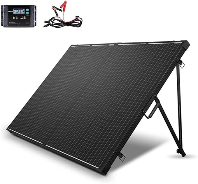 200 Watt 12 Volt Monocrystalline Foldable Solar Suitcase