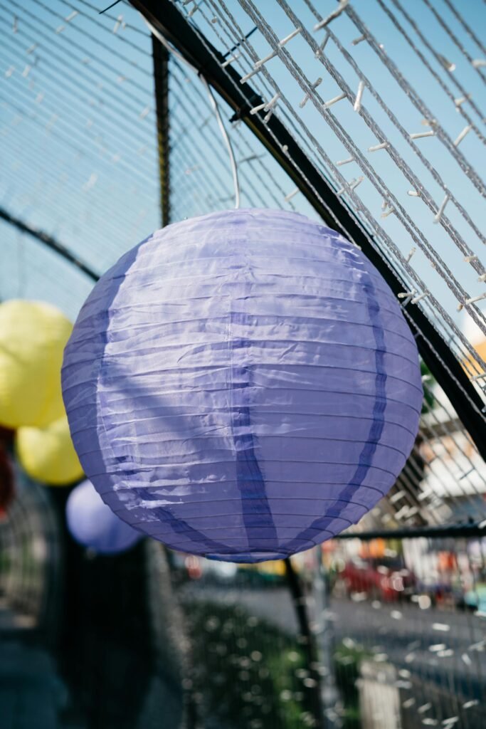 Colorful Paper Lantern Solar Lights