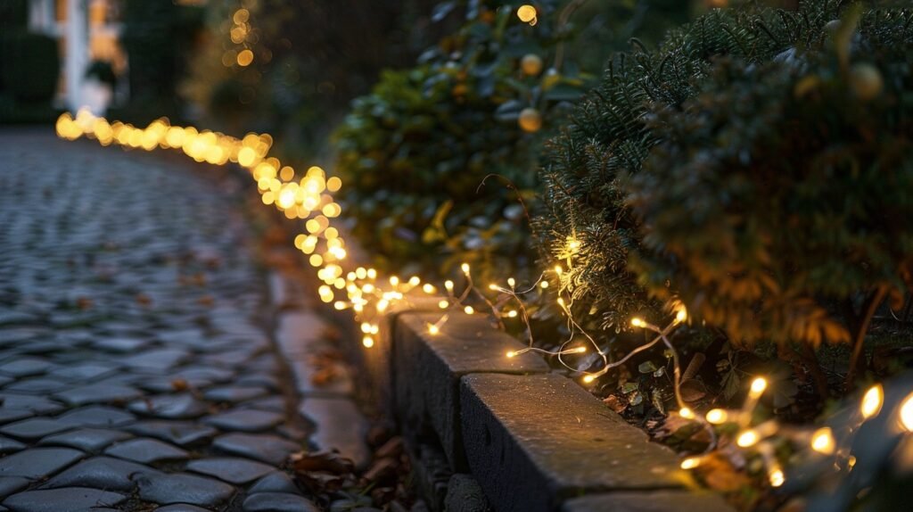 how to Illuminate Garden Pathways with string lights