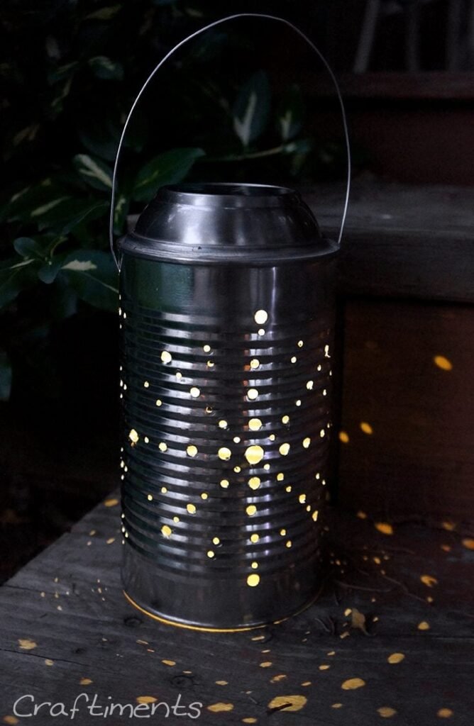 Upcycled Tin Can Solar Lanterns