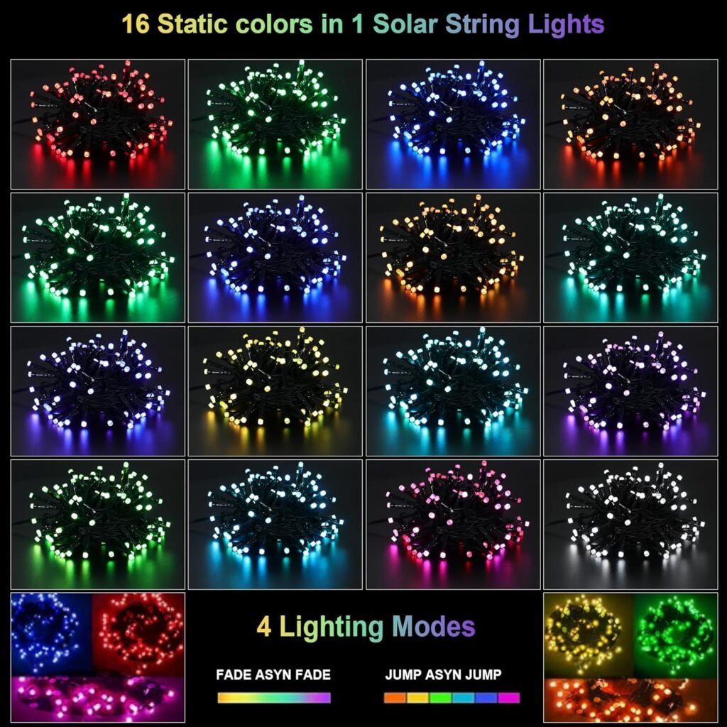 XEWEA Solar String Lights Outdoor