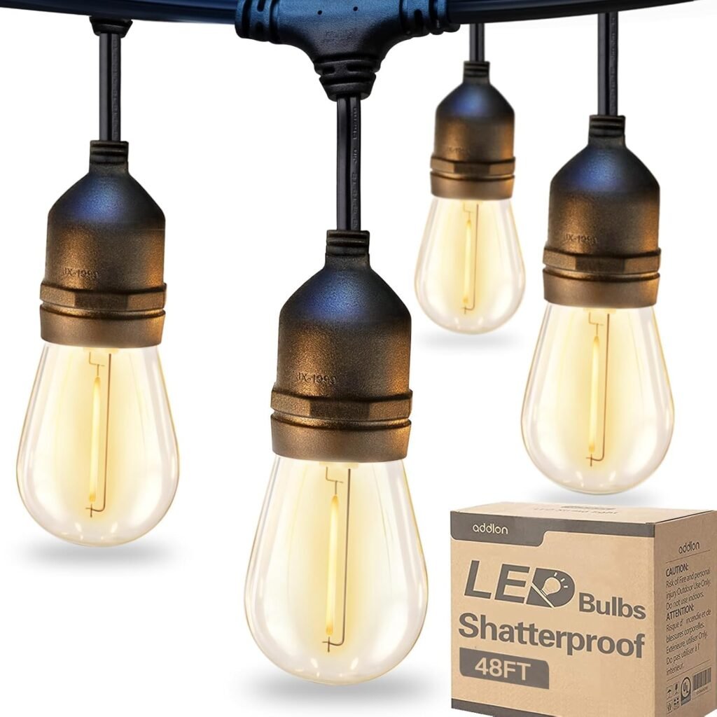 addlon LED Outdoor String Lights 