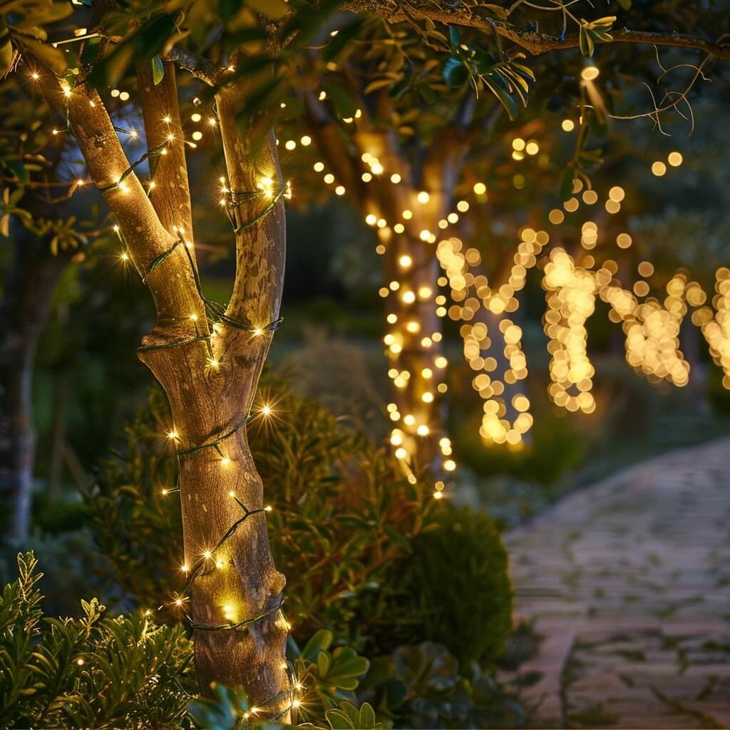 Solar Fairy Lights Garden Ideas