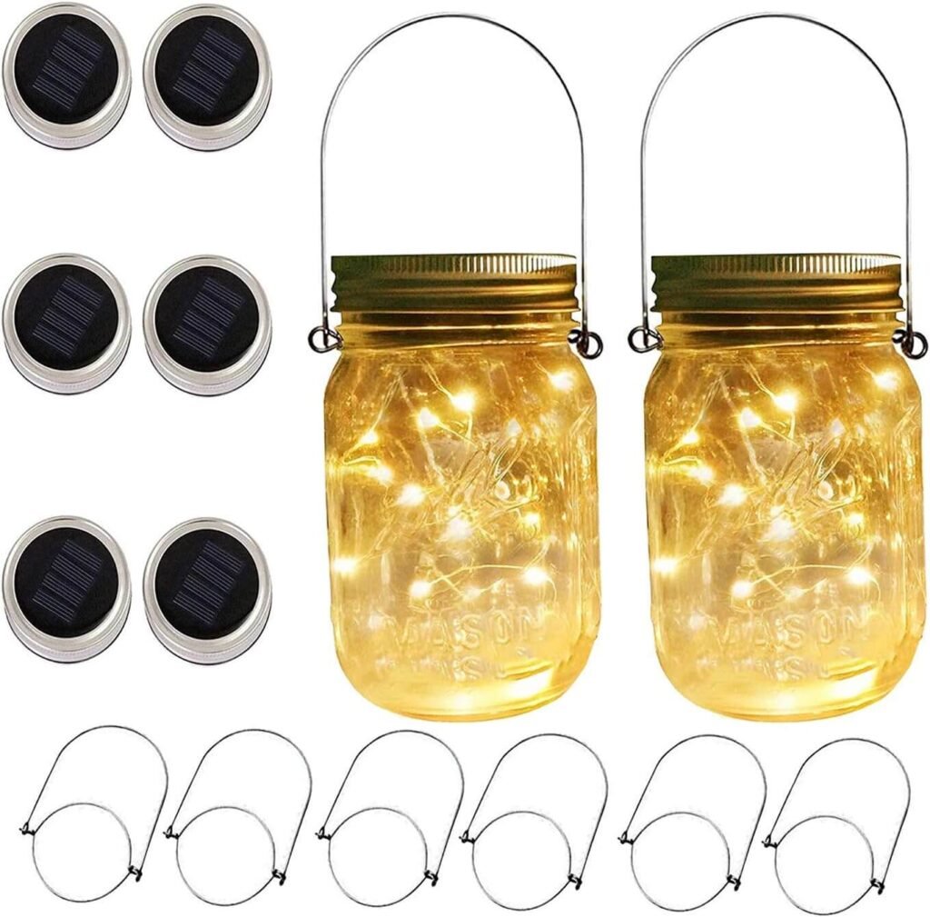 VOOKRY solar mason jar lights