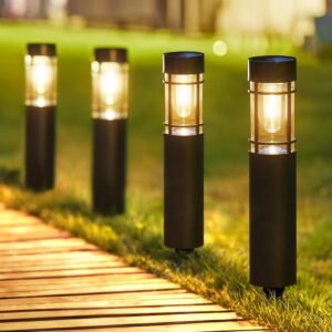 solar pathway garden lights