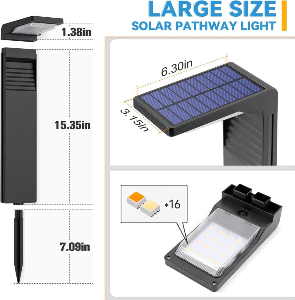 JOFIOS solar pathway lights