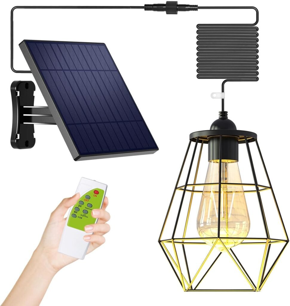 Ousam Led Solar Chandelier Outdoor Solar Lights 