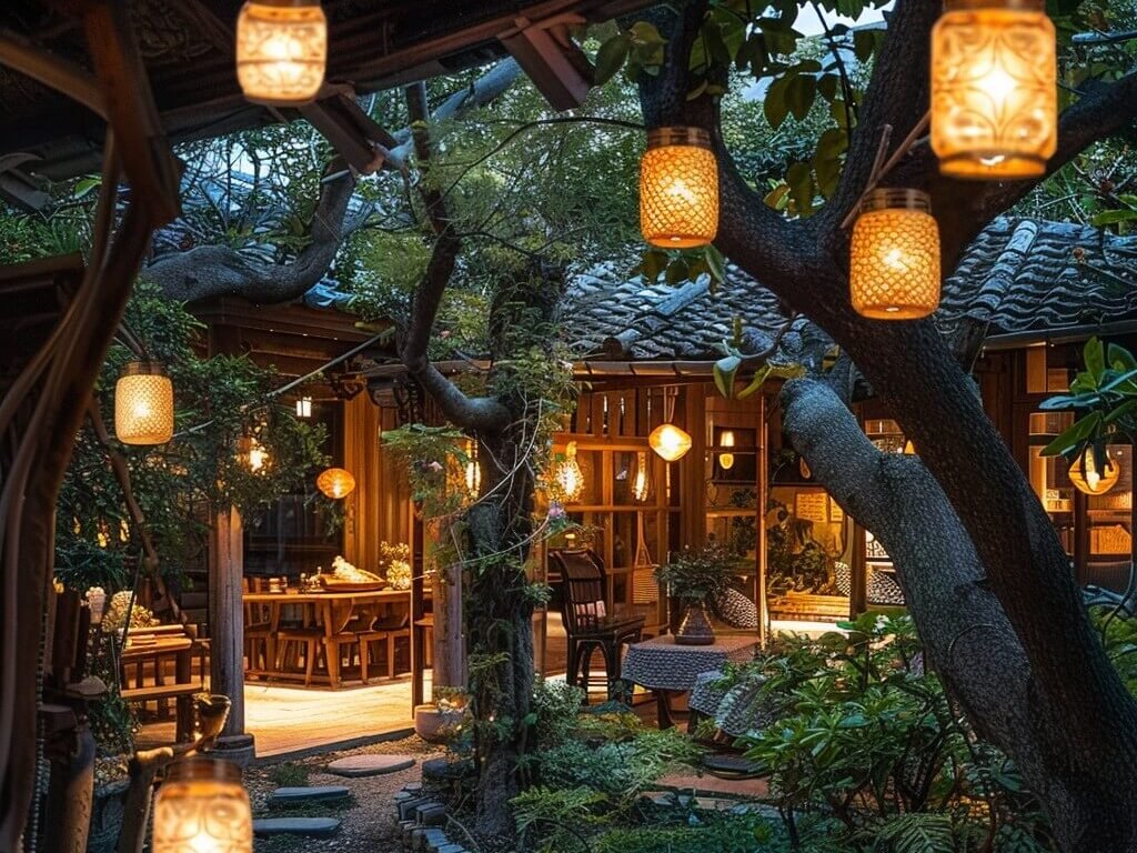 Hanging Solar Lanterns for Gazebos