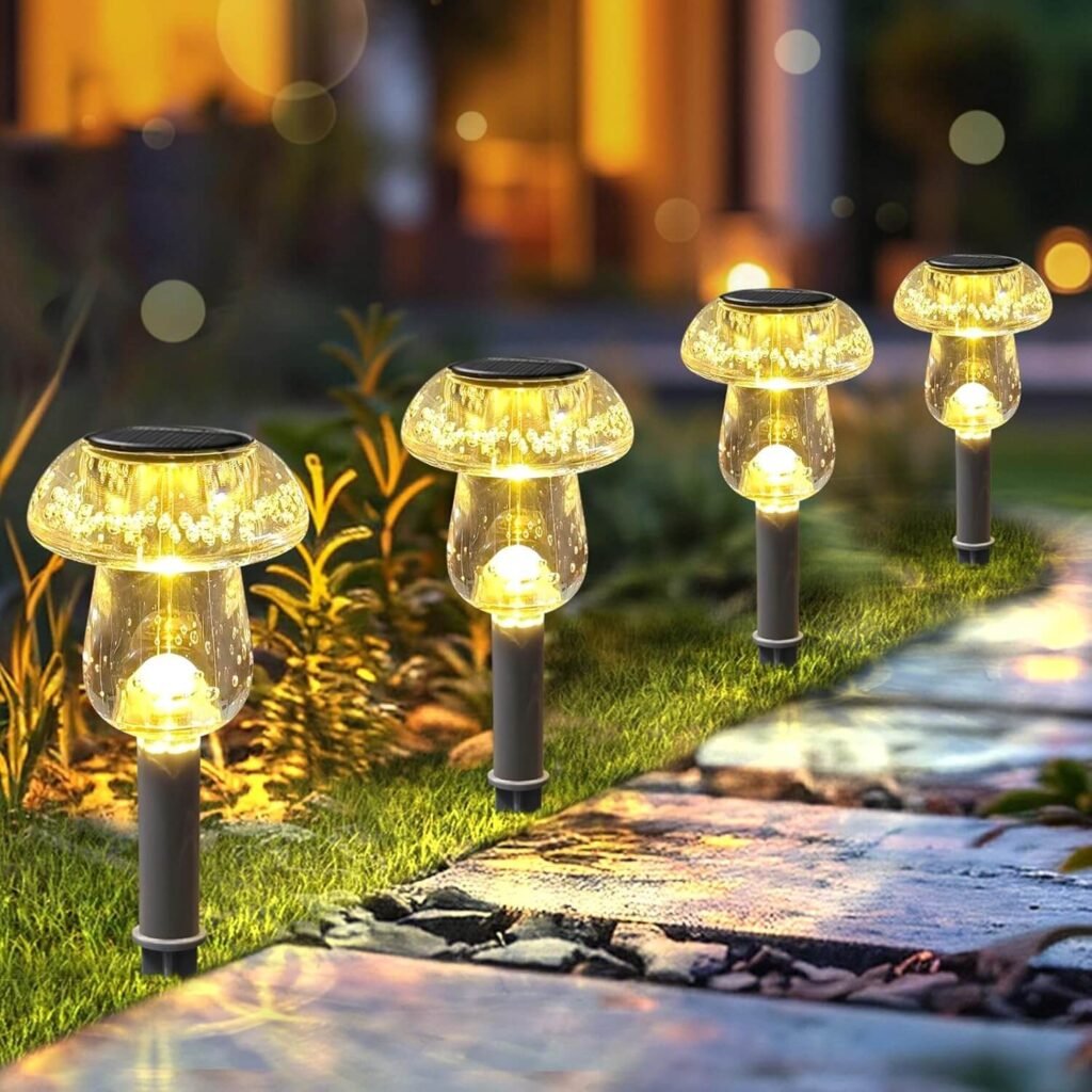 Solar Powered LED Mushroom