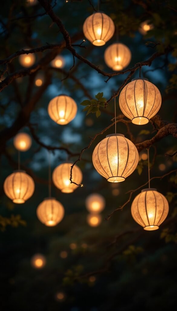 Arches with Hanging Lanterns