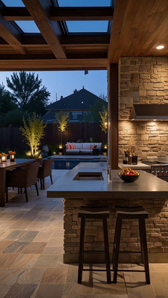 Outdoor Kitchen Lighting Ideas